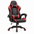 Black/Red PU Leather Ergonomic Gaming Chair, 68 x 68 x 122-132 cm